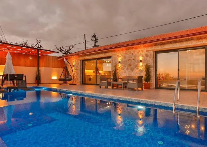 Uezuemlue 1 Bedroom Secluded With Private Pool Hot Tub * Kalkan